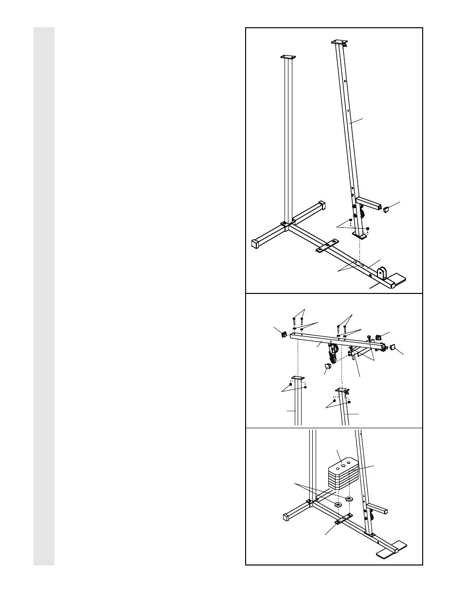 Frame assembl y | Weider WESY85100 User Manual | Page 6 / 27