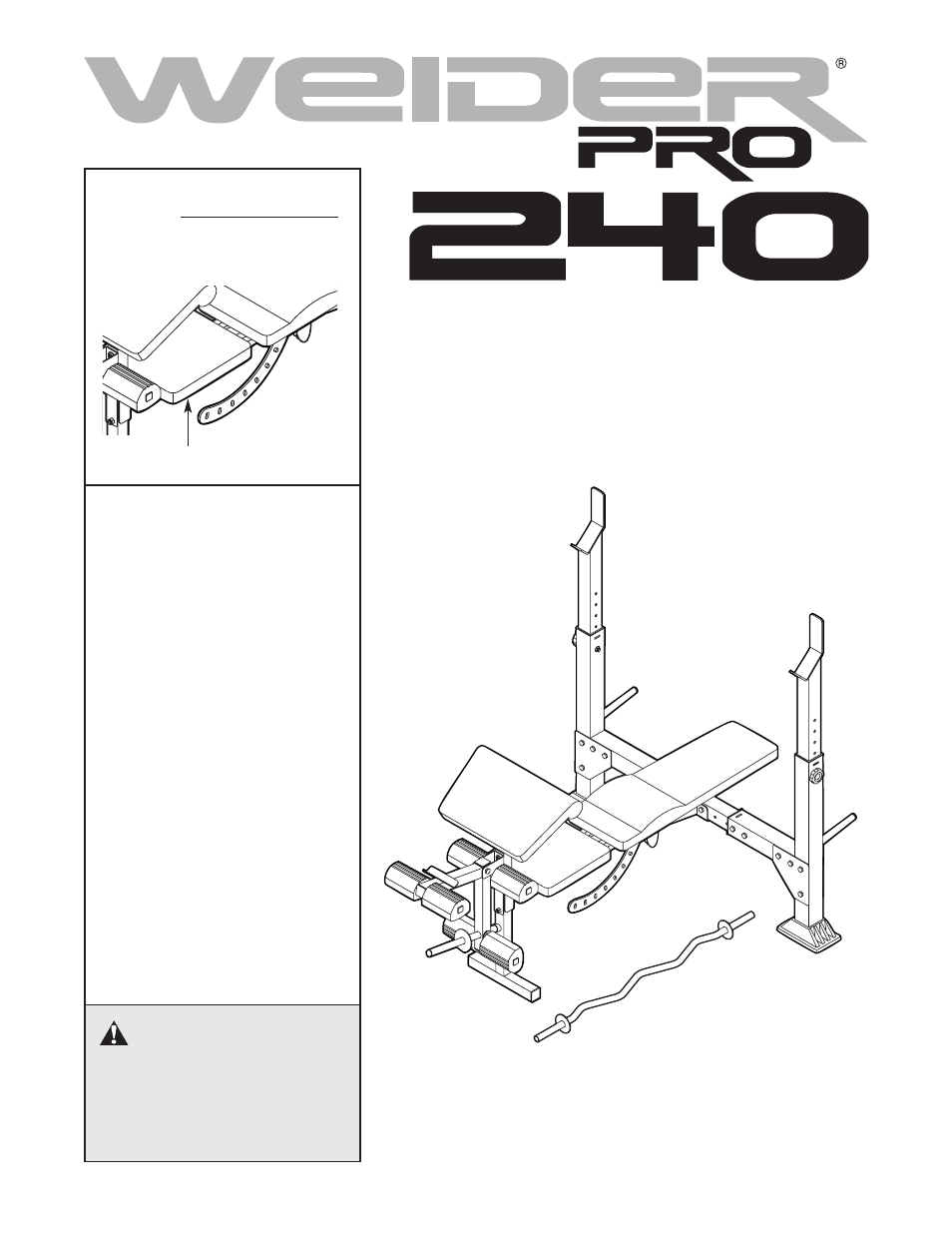 Weider 831.150310 User Manual | 16 pages