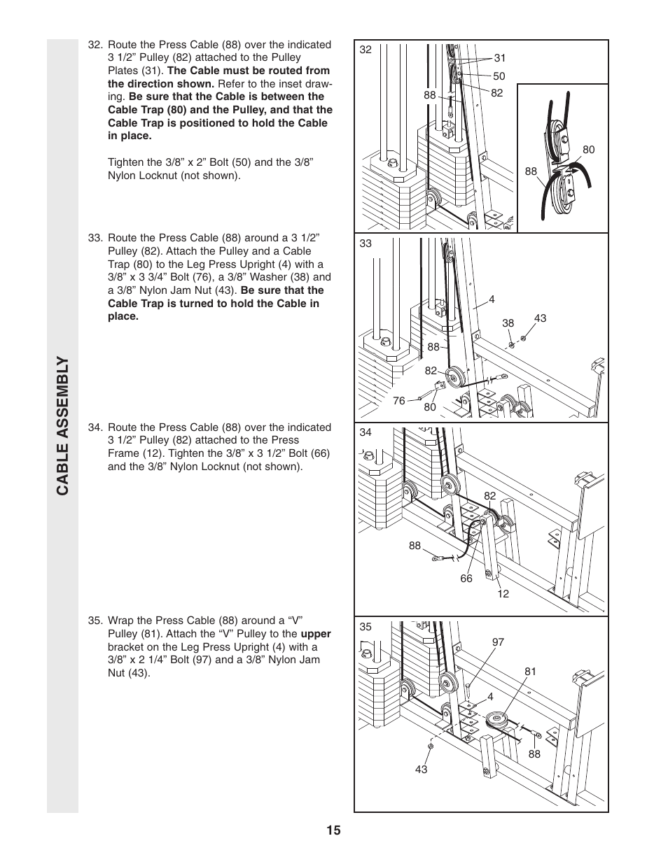 Weider WESY86303 User Manual | Page 15 / 36