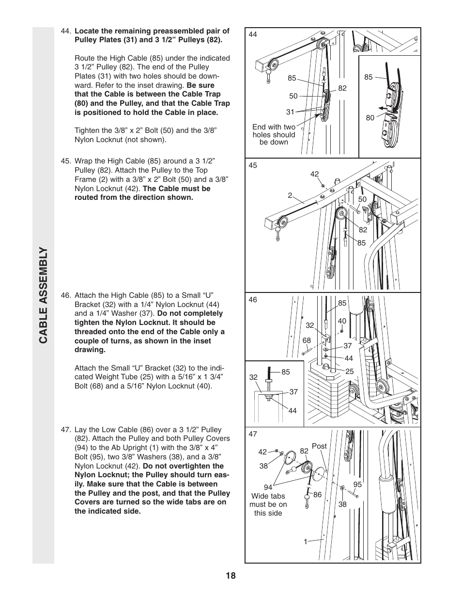 Weider WESY86303 User Manual | Page 18 / 36