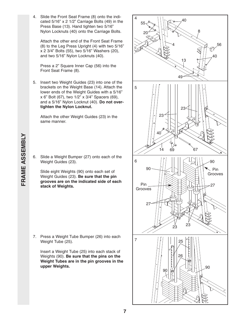 Weider WESY86303 User Manual | Page 7 / 36