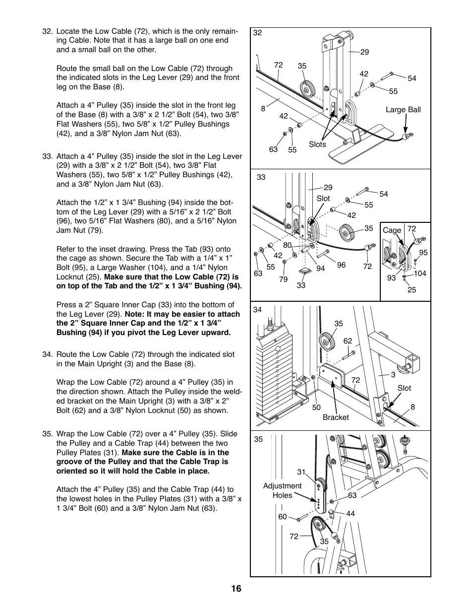 Weider 16.8ST User Manual | Page 16 / 33