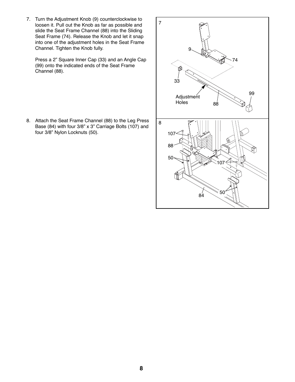 Weider 16.8ST User Manual | Page 8 / 33