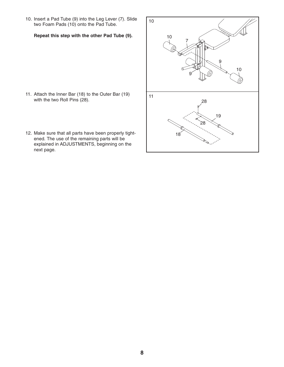 Weider WEBE0635.0 User Manual | Page 8 / 15