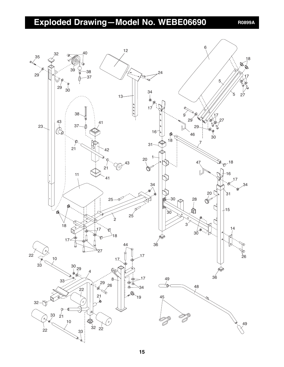 Weider WEBE06690 User Manual | Page 15 / 16