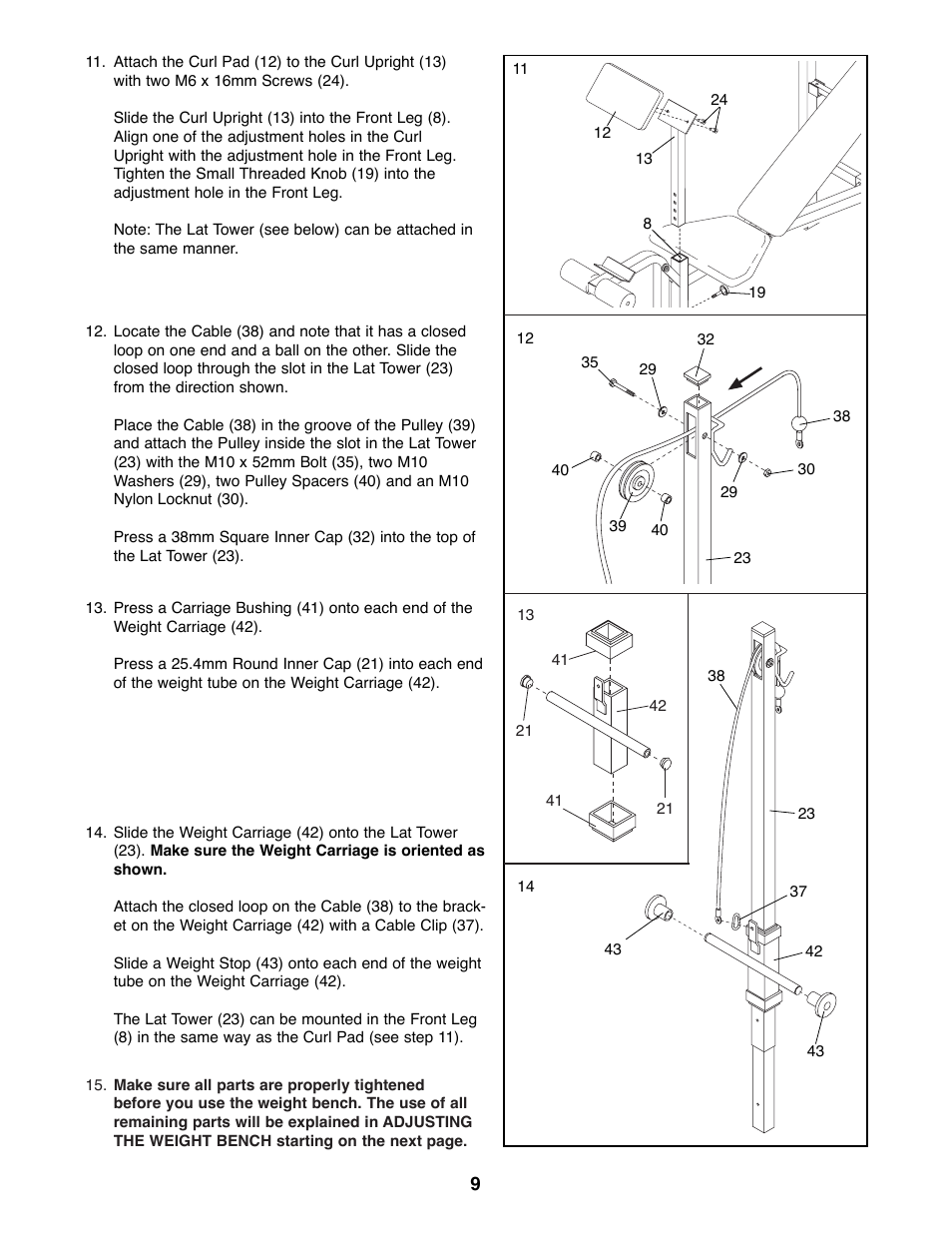 Weider WEBE06690 User Manual | Page 9 / 16