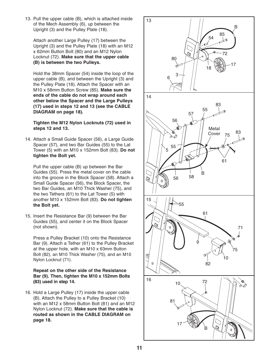 Weider WESY68632 User Manual | Page 11 / 27