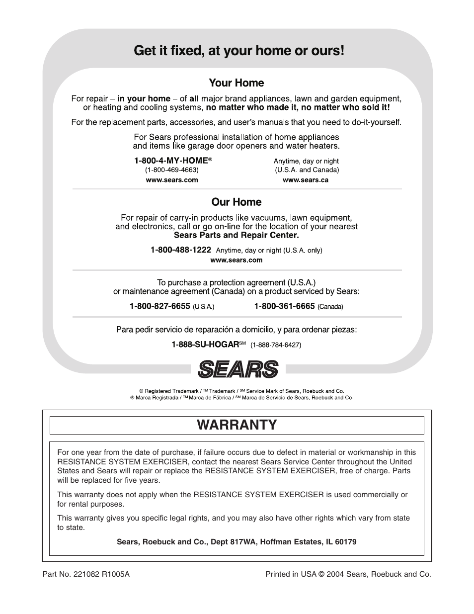 Warranty | Weider 831.15395.0 User Manual | Page 24 / 24