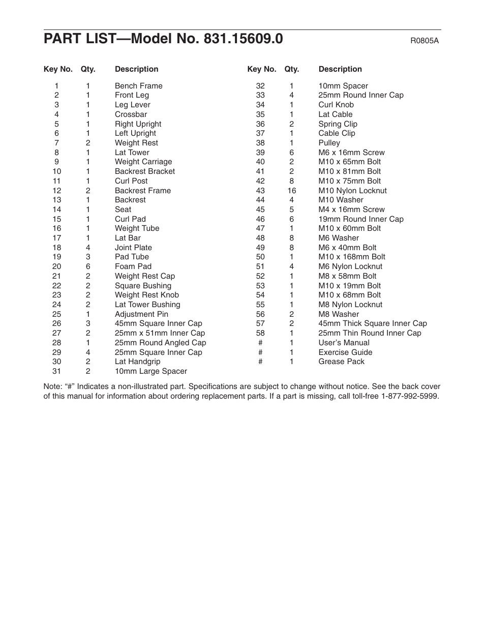Weider Pro 260 831.15609.0 User Manual | Page 16 / 18