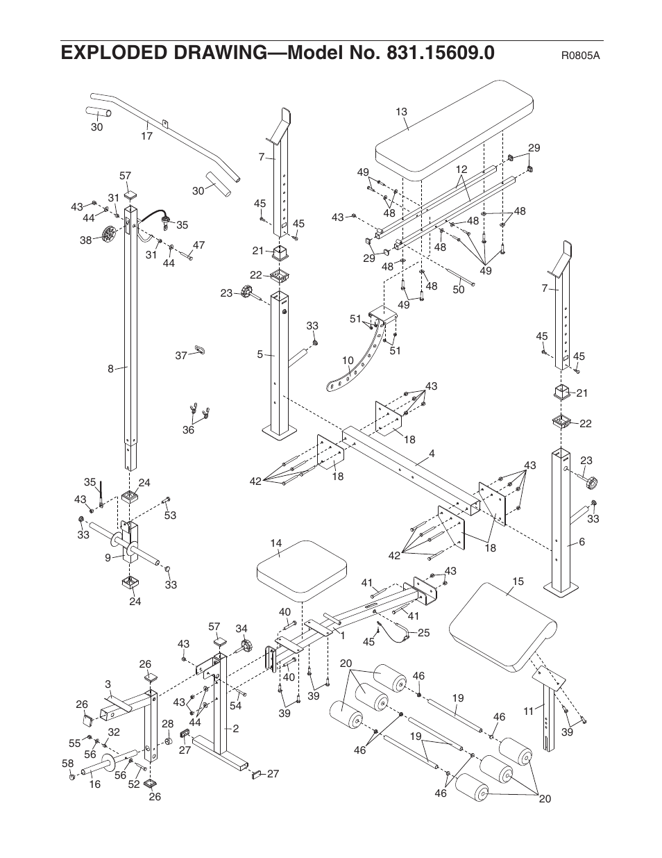 Weider Pro 260 831.15609.0 User Manual | Page 17 / 18