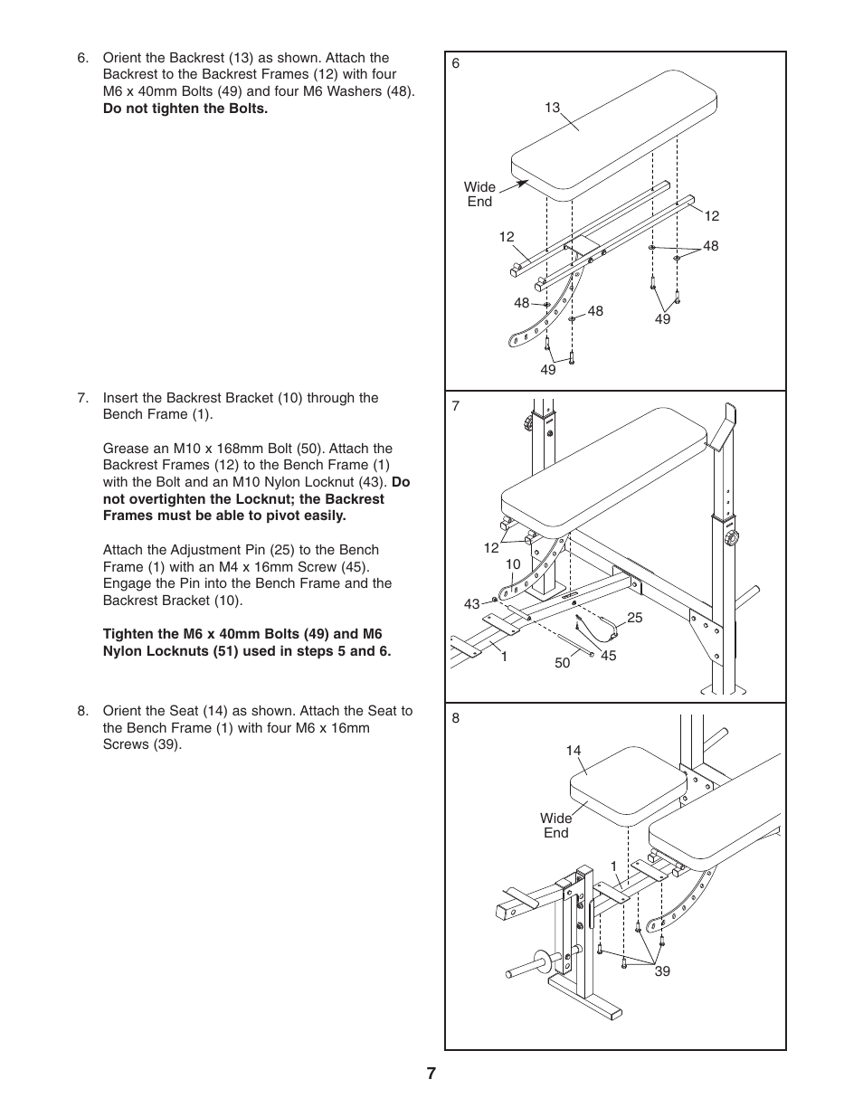 Weider Pro 260 831.15609.0 User Manual | Page 7 / 18