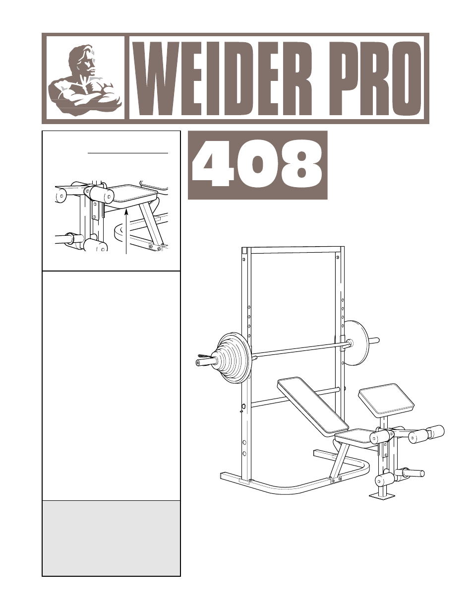 Weider PRO 408 User Manual | 19 pages