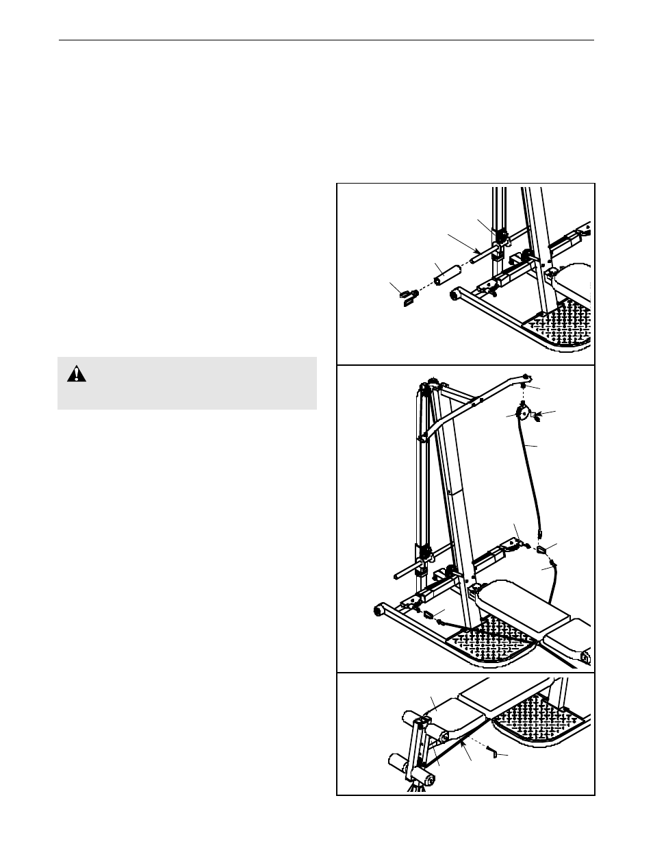 Adjustments warning | Weider WESY09320 User Manual | Page 14 / 24