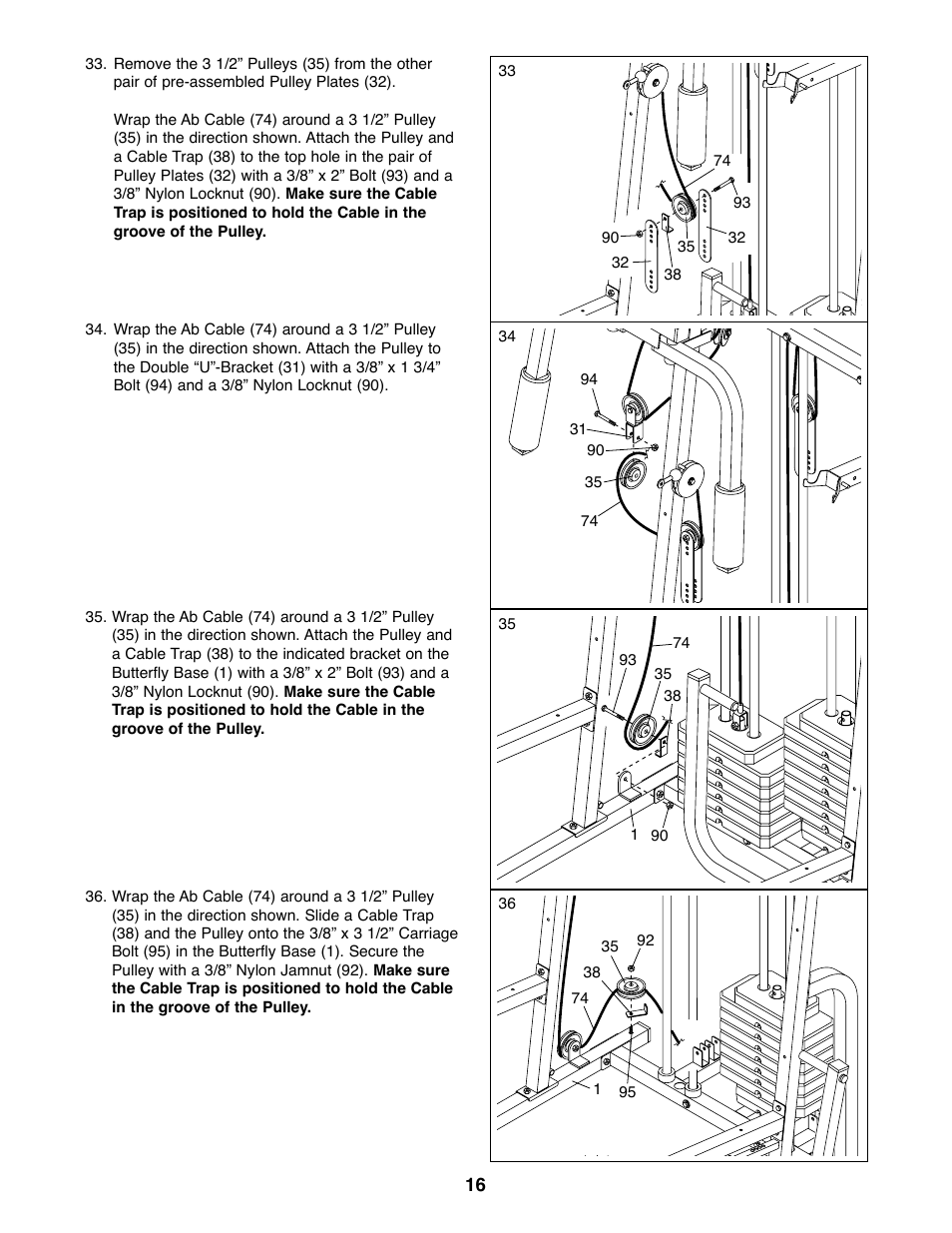 Weider 831.159830 User Manual | Page 16 / 39