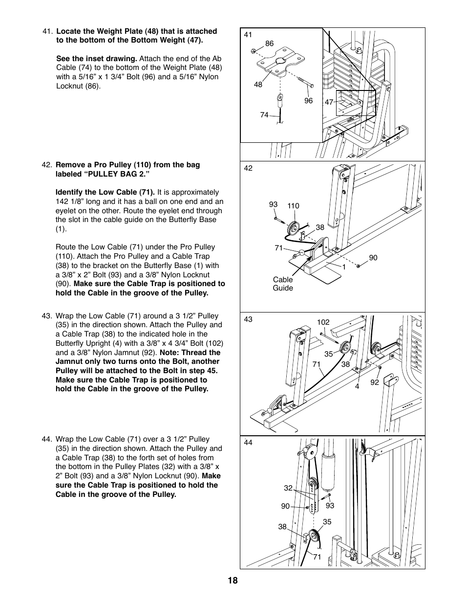 Weider 831.159830 User Manual | Page 18 / 39