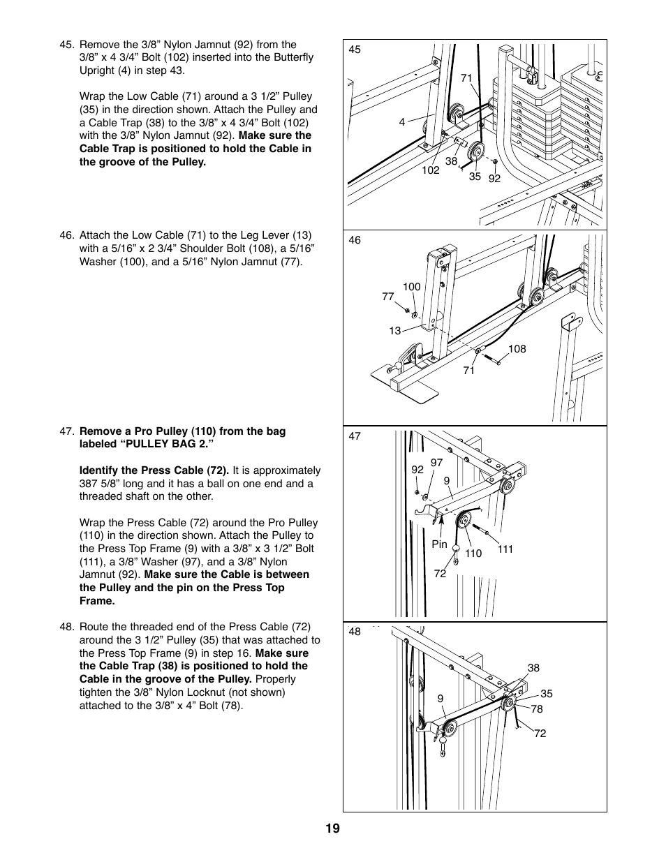 Weider 831.159830 User Manual | Page 19 / 39