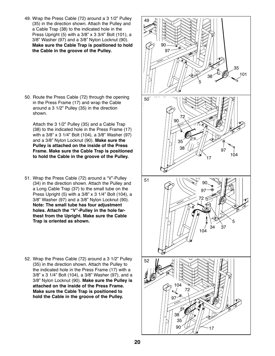 Weider 831.159830 User Manual | Page 20 / 39