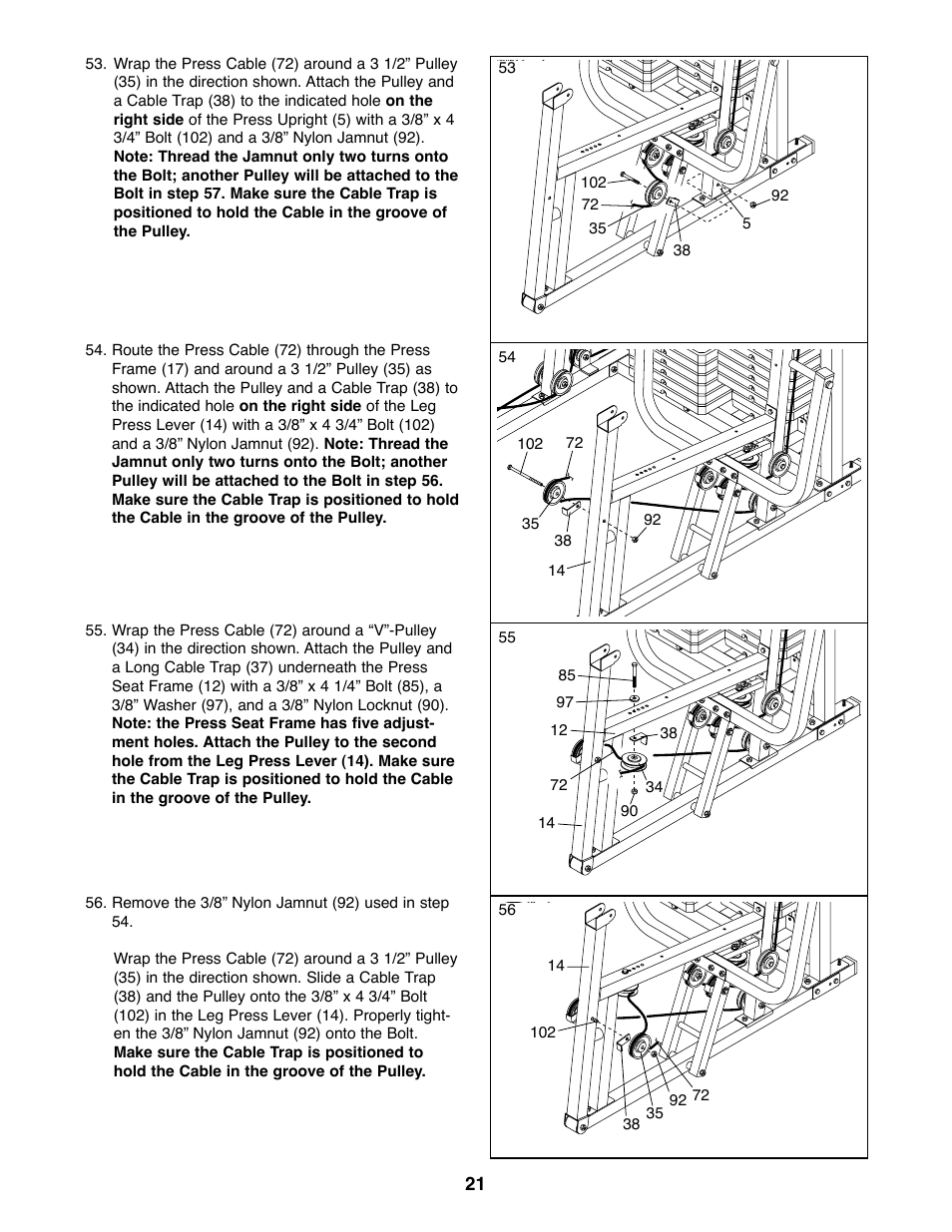 Weider 831.159830 User Manual | Page 21 / 39