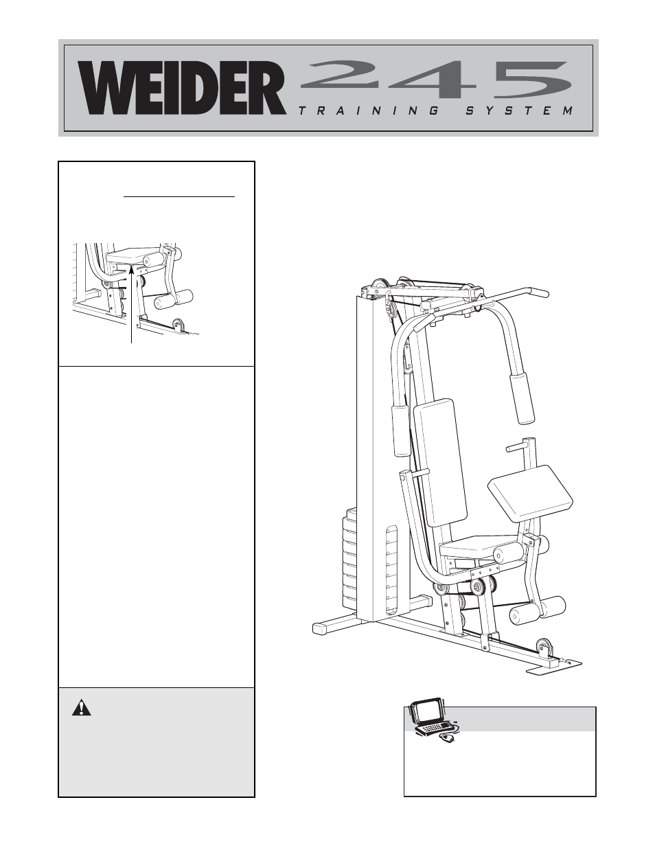 Weider WESY19002 User Manual | 24 pages