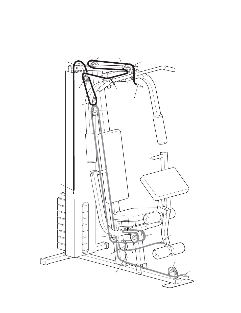 Cable diagram | Weider WESY19002 User Manual | Page 21 / 24