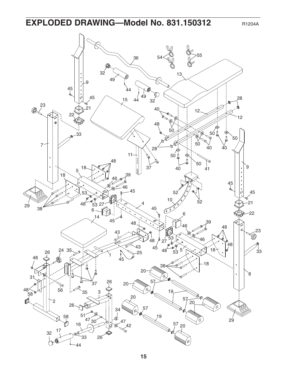 Weider Pro 240 831.150312 User Manual | Page 15 / 16