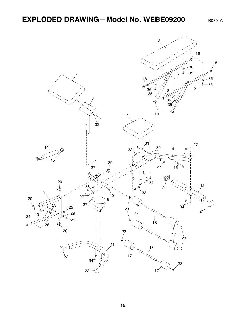 Weider WEBE09200 User Manual | Page 15 / 16