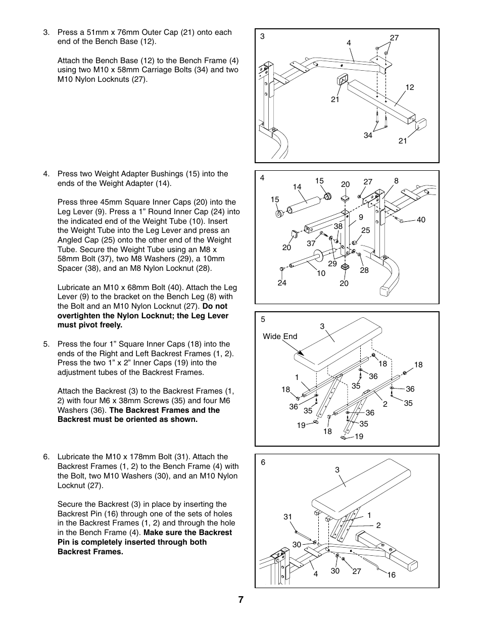 Weider WEBE09200 User Manual | Page 7 / 16
