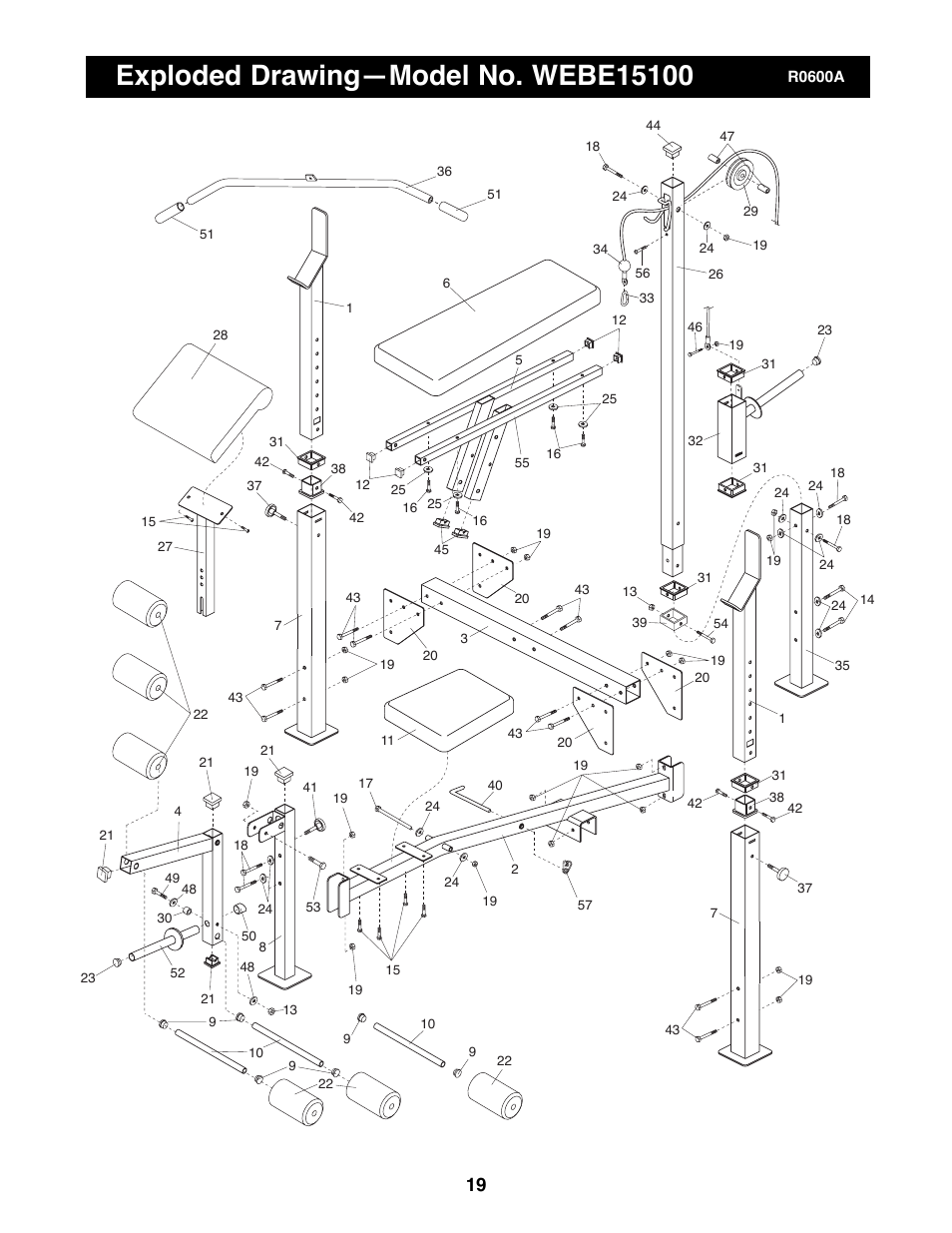 Weider WEBE15100 User Manual | Page 19 / 20