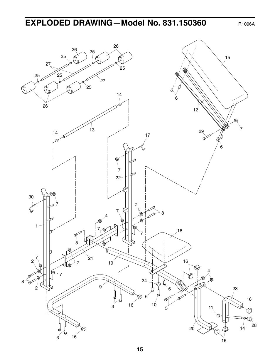 Weider 831.150360 User Manual | Page 15 / 16