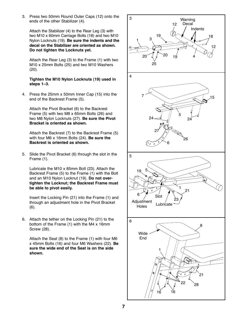 Weider WEBE03320 User Manual | Page 7 / 12