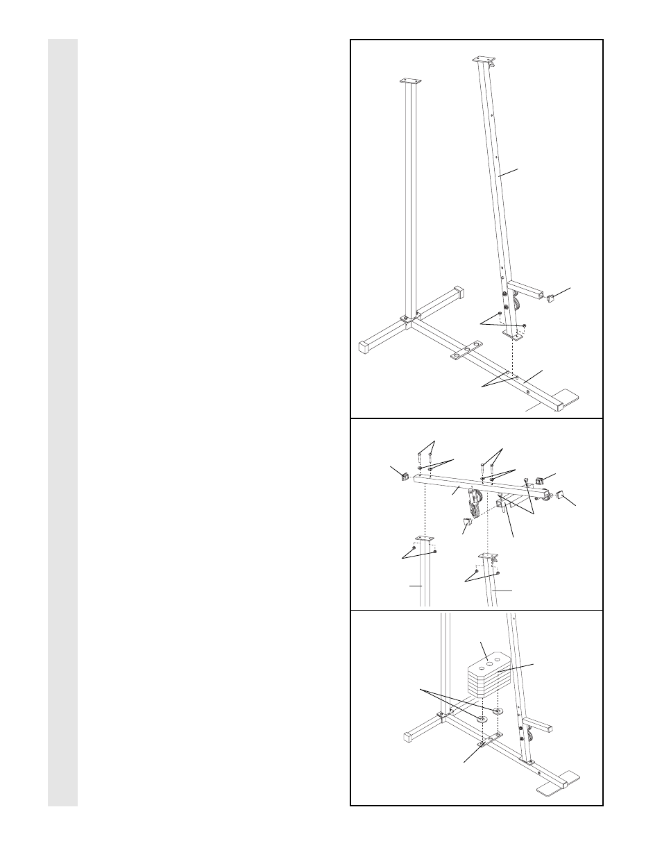 Frame assembl y | Weider WESY85104 User Manual | Page 6 / 27
