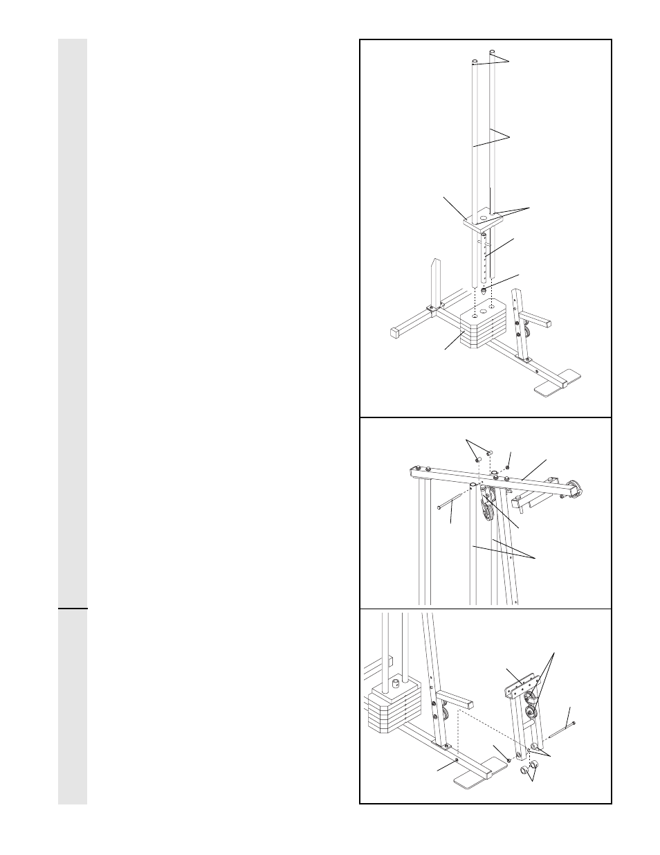 Frame assembl y arm assembl y | Weider WESY85104 User Manual | Page 7 / 27