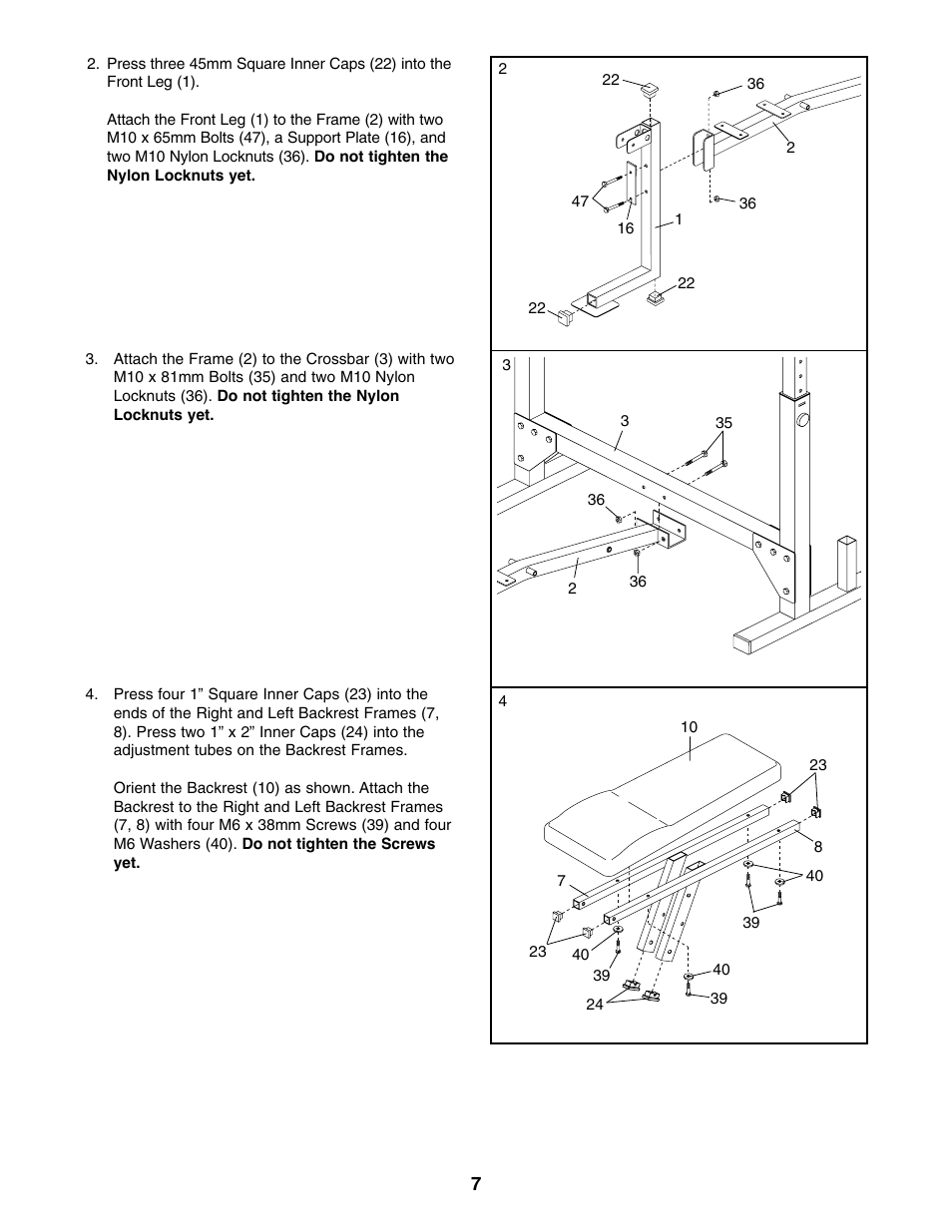 Weider Pro 875 831.150680 User Manual | Page 7 / 16