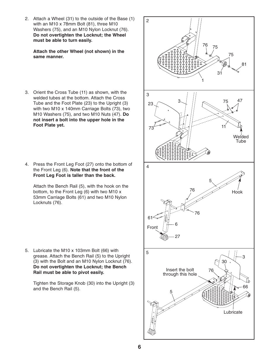 Weider 831.153921 User Manual | Page 6 / 24