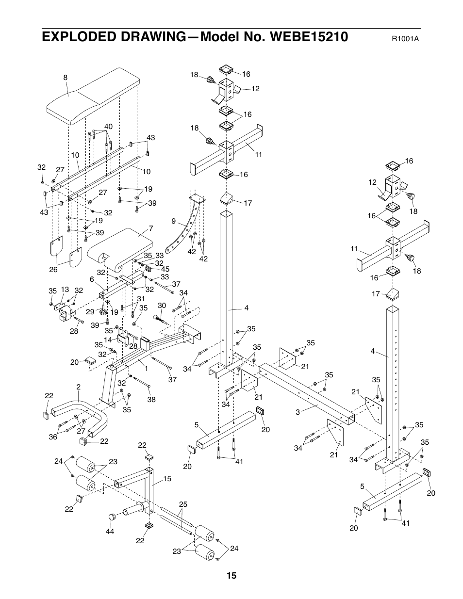 Weider WEBE15210 User Manual | Page 15 / 16
