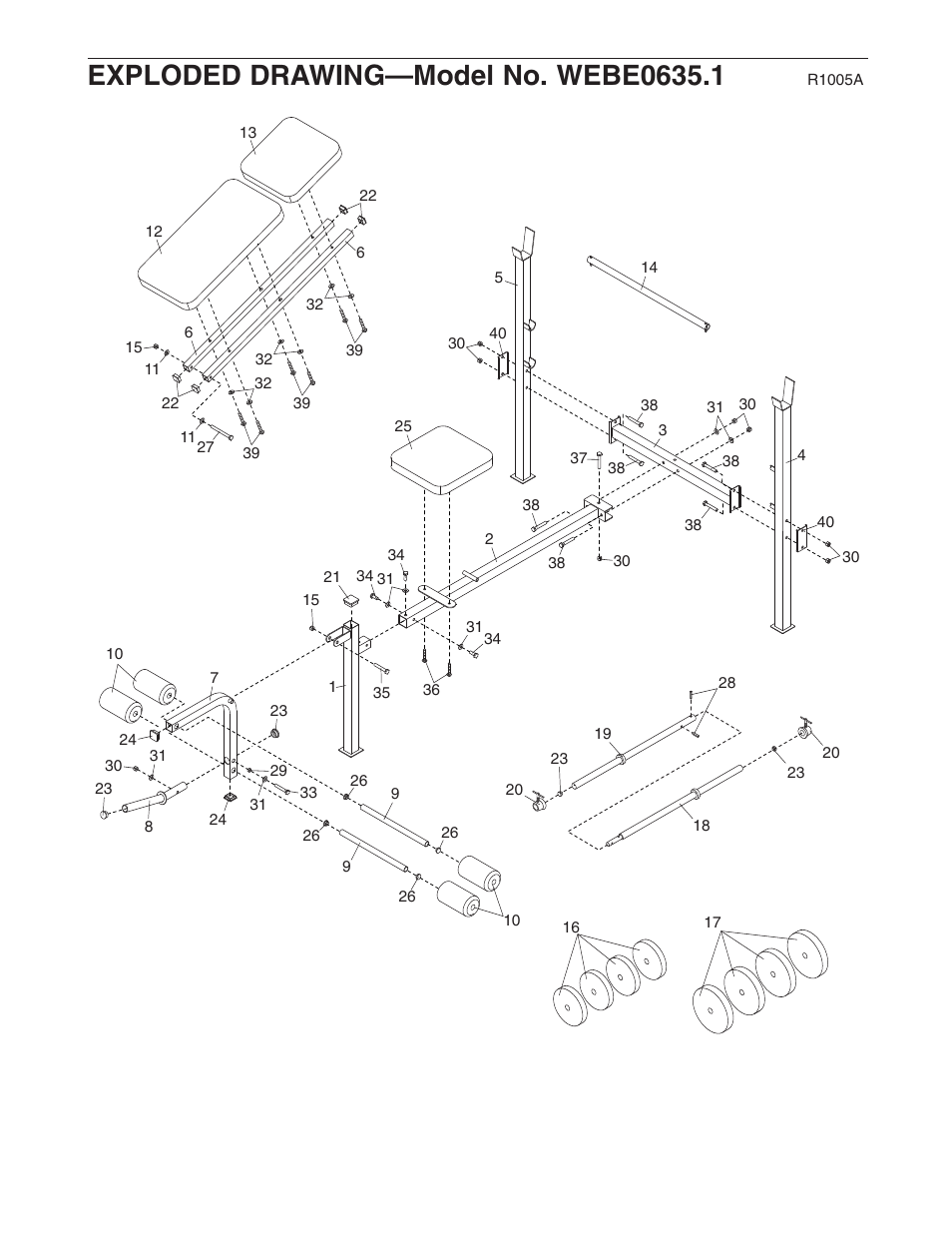 Weider WEBE0635.1 User Manual | Page 14 / 15