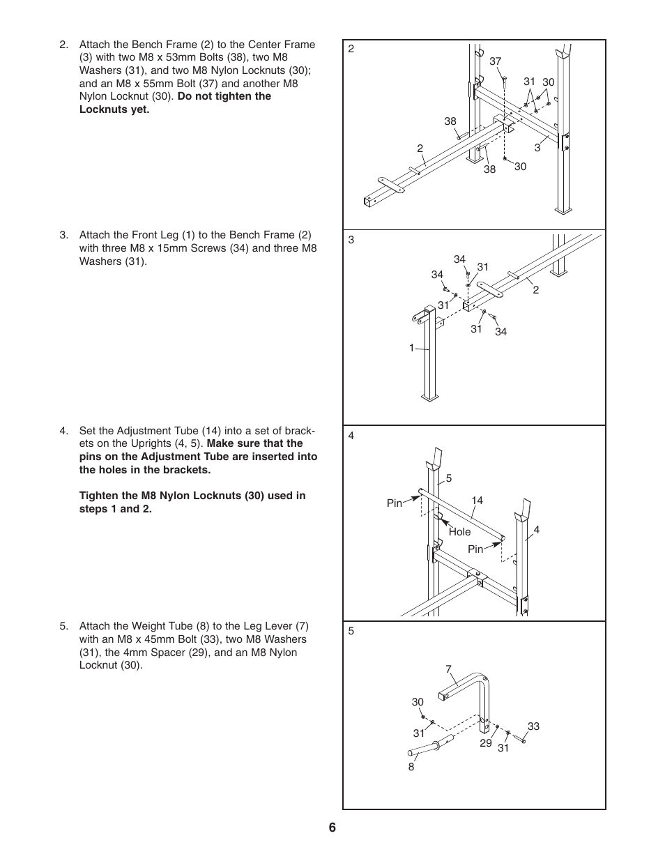 Weider WEBE0635.1 User Manual | Page 6 / 15