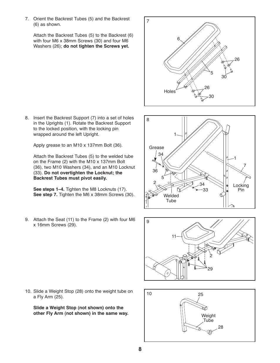 Weider 831.15999.1 User Manual | Page 8 / 16