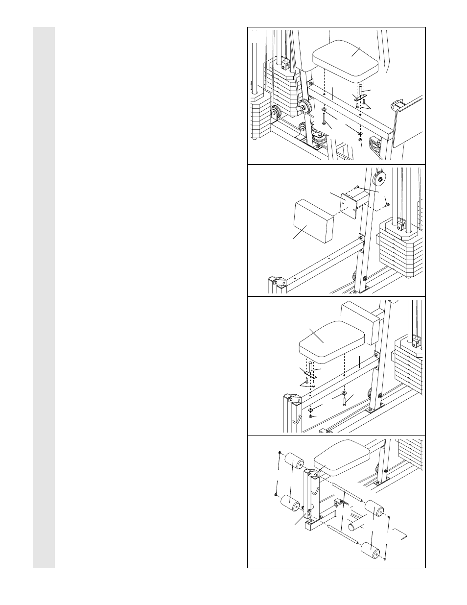 Sea t assembl y | Weider 831.159390 User Manual | Page 24 / 36