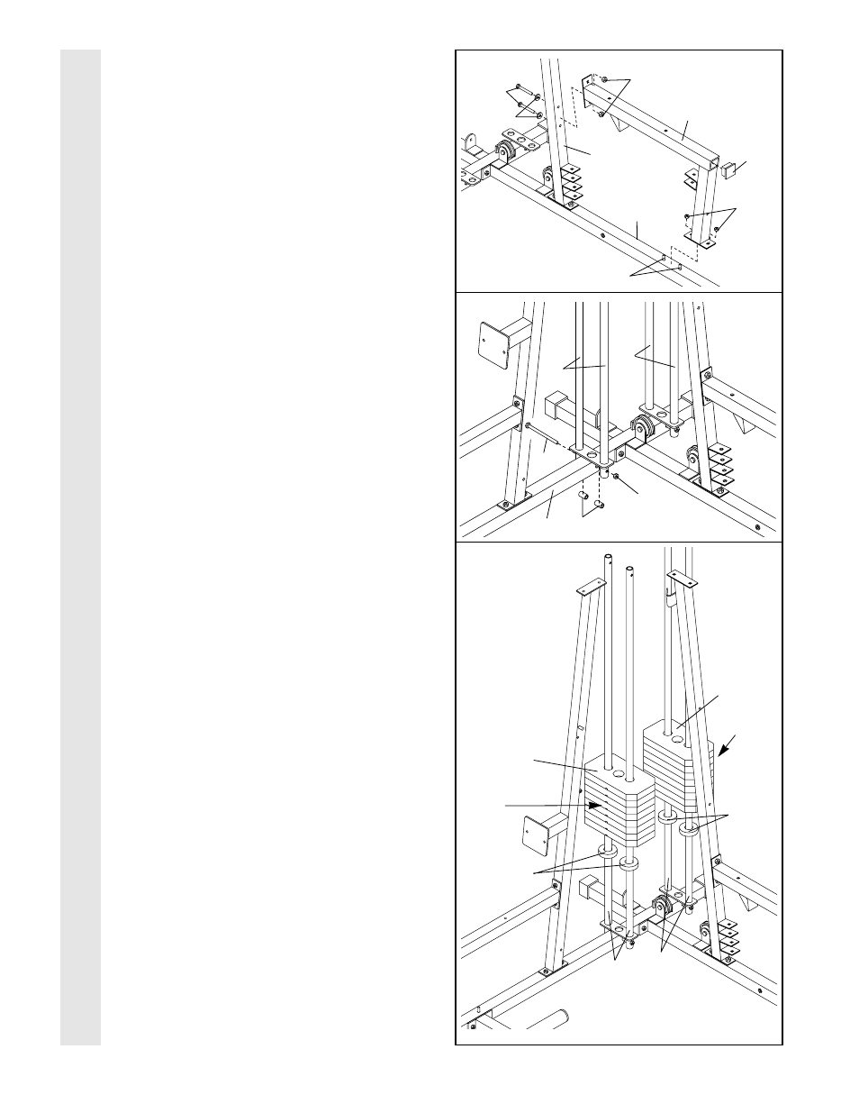 Frame assembl y | Weider 831.159390 User Manual | Page 7 / 36