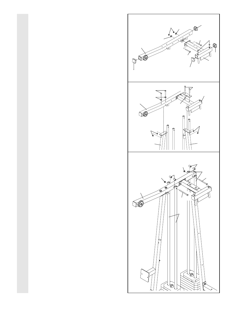 Frame assembl y | Weider 831.159390 User Manual | Page 9 / 36