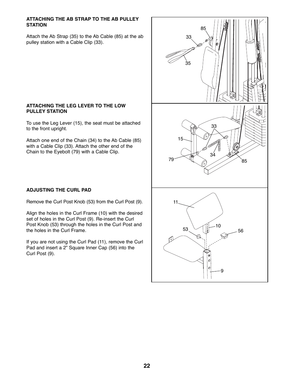 Weider 9300 PRO User Manual | Page 22 / 33