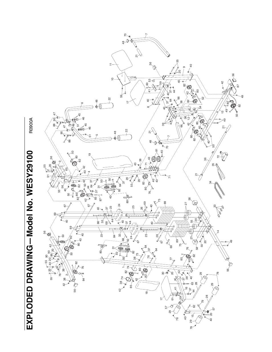 R0900a | Weider 9300 PRO User Manual | Page 32 / 33