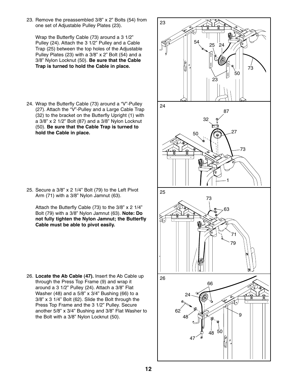 Weider WESY59100 User Manual | Page 12 / 32