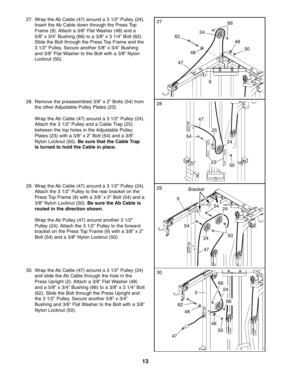 Weider WESY59100 User Manual | Page 13 / 32