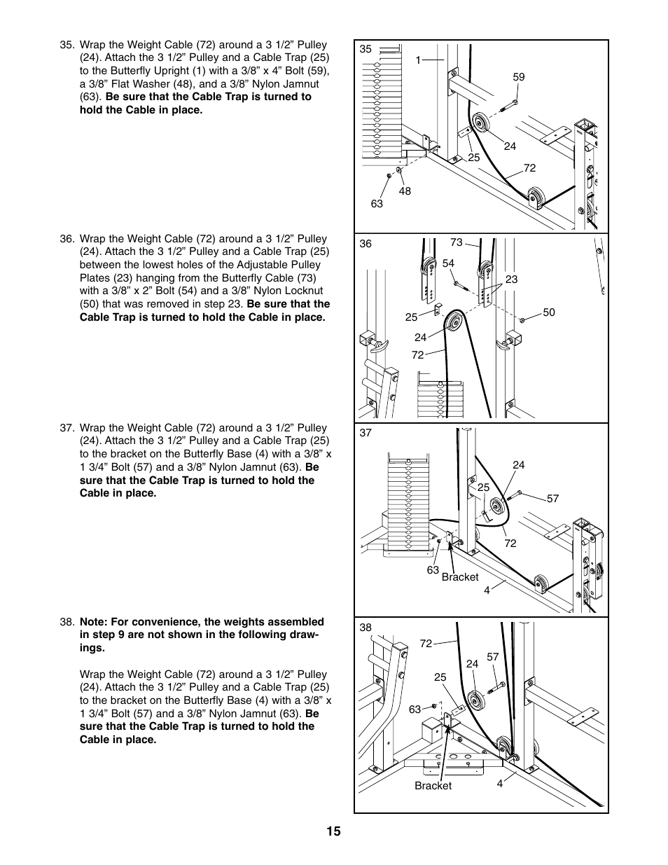 Weider WESY59100 User Manual | Page 15 / 32