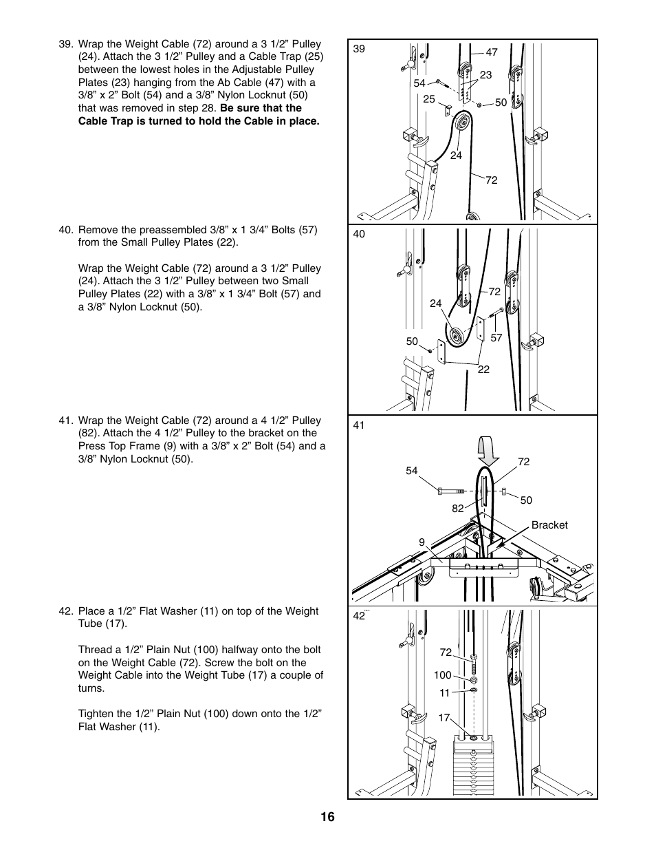 Weider WESY59100 User Manual | Page 16 / 32
