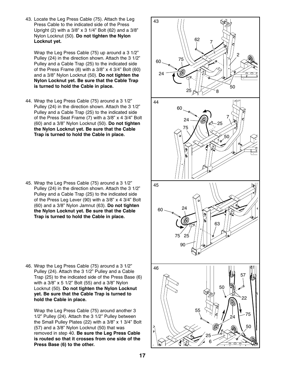 Weider WESY59100 User Manual | Page 17 / 32