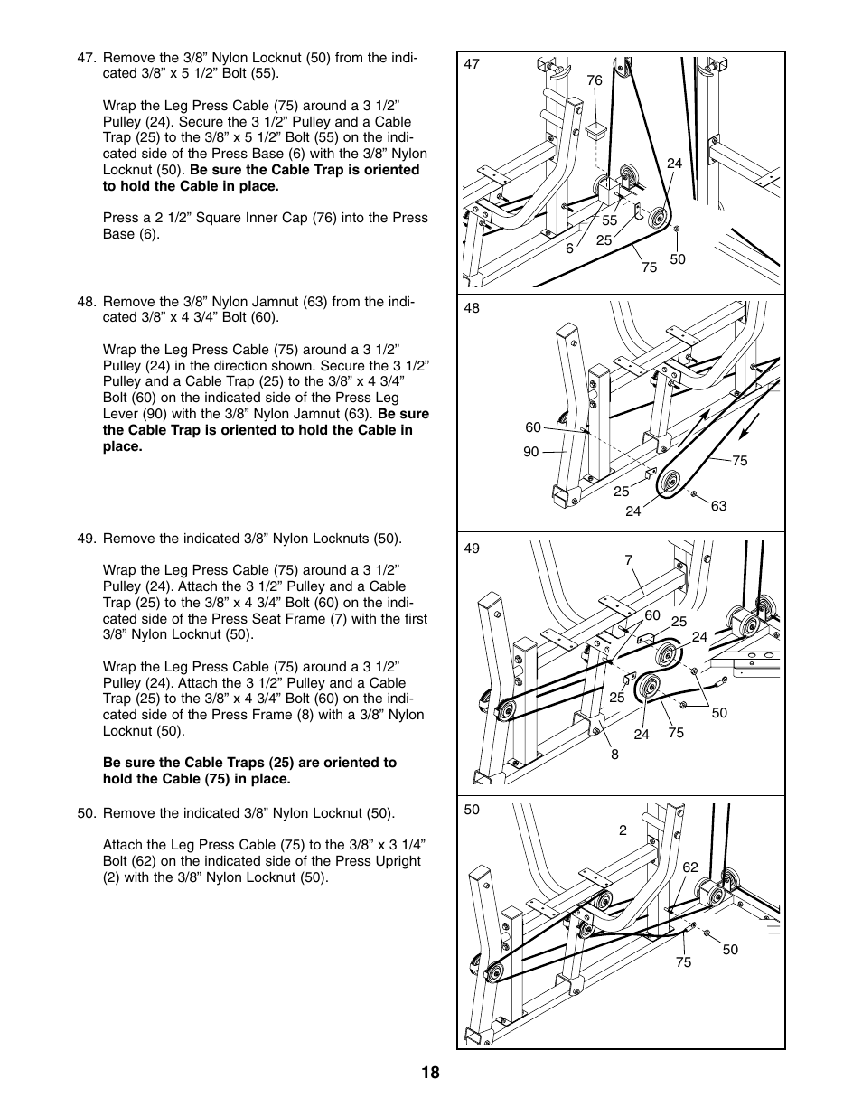 Weider WESY59100 User Manual | Page 18 / 32