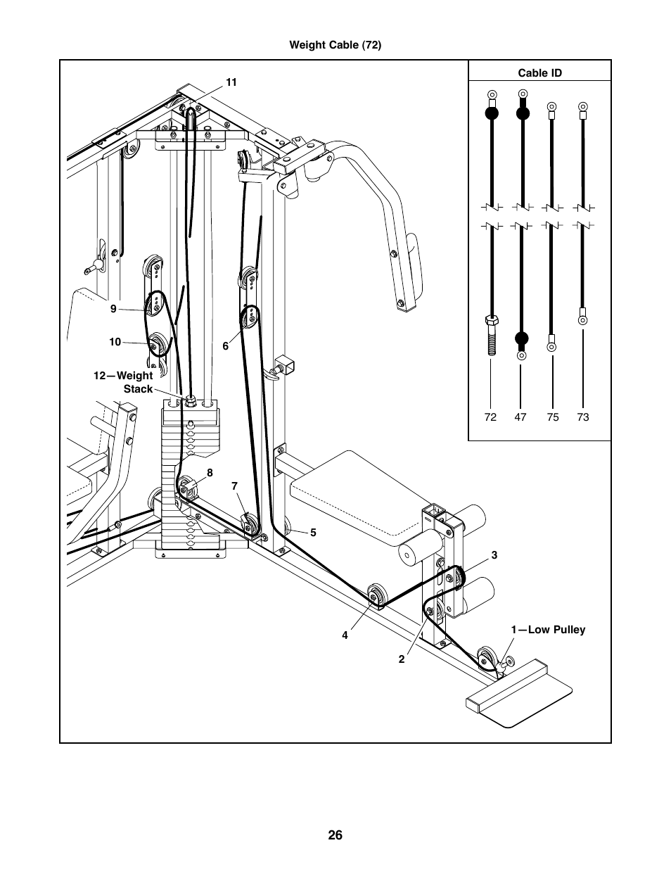 Weider WESY59100 User Manual | Page 26 / 32